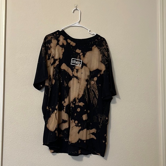 Men’s Obey Bleached Logo Men’s Graphic T-Shirt - Picture 1 of 8